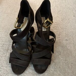 Michael Kors Brown Suede Heels